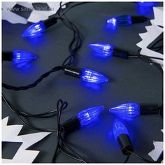 Гирлянда уличная 5м. "Свечки", LED-40, Синий Yiwu Zhousima Crafts