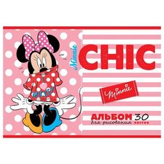 Альбом для рисования 30л А4ф на скобе серия -Микки и Минни Маус-( DISNEY) Hatber