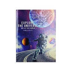 ТМ"Collezione" ежедневник А5.80л. космический БЕГ (80-7472)7БЦ.твин лак+холодня фольга. недат Проф Пресс
