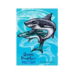 ТМ"Collezione" ежедневник А5.80л. хищники из океана (80-3547) 7БЦ. софтач+выбороч.лак. недатир. Проф Пресс