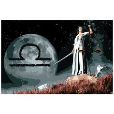 Картина по номерам "Знаки зодиака. Весы", 40x60 см