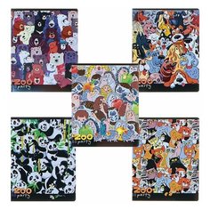 Тетрадь общая 48л, А5 Альт "Zoo Party" (клетка, скрепка) 10шт. (7-48-995)