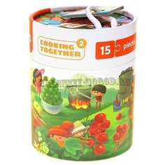 Puzzlika Развивающий пазл Сказочные гномы "Готовим вместе-2", 15 деталей 13968C