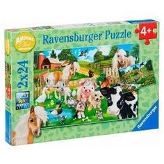 Ravensburger Пазл "Клуб животных" 2х24 шт 07830