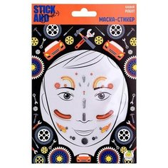 ЯиГрушка Stick and Smile Маска-стикер для лица "Боевой робот", Золотая коллекция 12324