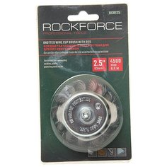 Кордщетка для дрели "чашка" 65мм витая сталь в блистере ROCKFORCE RF- BCR125