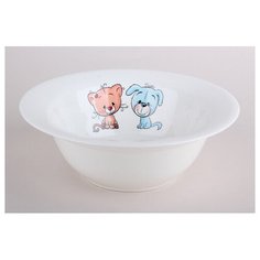 Миска 520мл/17см "Друзья" YXD02 183018 Коралл