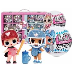 LOL Surprise All Star B. B. s - блестящие куклы двух бейсбольных команд