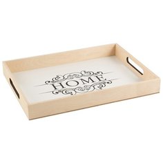 Поднос сервировочный "HOME" 32*27 СМ (белый) "волшебная страна