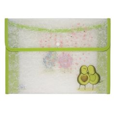 Папка конверт С окантовкой "авокадо", А4 Bruno Visconti