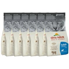 Сухой корм для стерилизованных кошек Almo Nature Holistic, профилактика избыточного веса, профилактика МКБ, с говядиной 6 шт. х 400 г