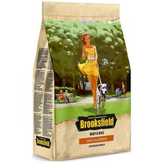 Корм Brooksfield All Breeds Low Grain Beef & Rice для собак, низкозерновой, говядина и рис, 3 кг