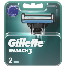 Сменные кассеты Gillette Mach3, 2 шт.