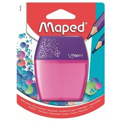 Точилка 2 отверстия, диаметр 8 и 11мм, с прозрачным контейнером MAPED SHAKER