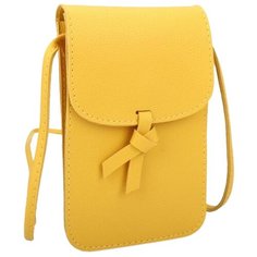 Сумка кросс-боди женская OrsOro, искусственная кожа, желтый
