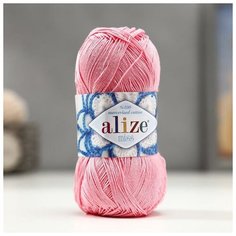 Пряжа "Miss" 100% мерсеризованный хлопок 280м/50гр (170 розовый) 1моток 1373669 Alize