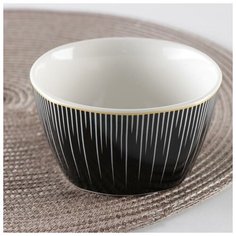 Миска "Мерцание" 11.5х6.3 см. цвет черный 6031279 Сима ленд