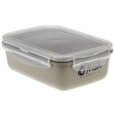 IDEA (М-Пластика) Контейнер Фреш 0.8л, 13x18 см, капучино