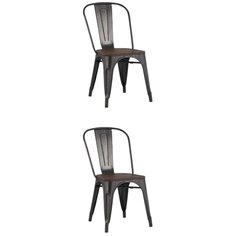 Комплект стульев STOOL GROUP Tolix Soft 83см, металл, 2 шт., цвет: черный матовый