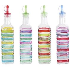 Бутылка для масла микс Самоцветы 4 диз Коралл