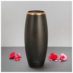 Ваза "Унисон" чёрная 8х11х26 см Сима ленд