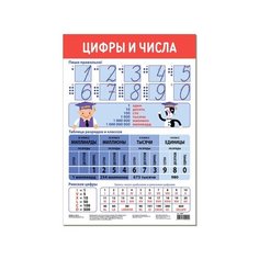 Плакат. Цифры и числа 4085 Дрофа Медиа