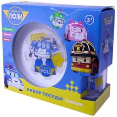 Набор посуды Робокар: Поли Поли (матовый, стекло) ND Play