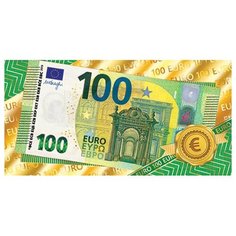 Конверт для денег 2-17-1055А 100 Евро МИР ОТКРЫТОК