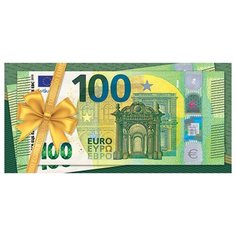 Открытка- конверт 100 Евро (ФС) 2-16-2226А МИР ОТКРЫТОК