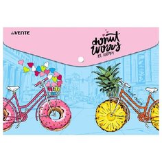 Папка- конверт на кнопке de VENTE А4 330х235мм 150мкм непроз. с рис.3071120