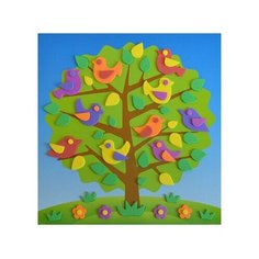 Мягкая картинка. Птички на дереве Дрофа Медиа