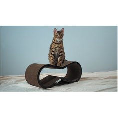 Когтеточка- лежанка из картона Tommy Cat Свитч, черная