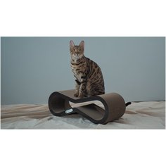 Когтеточка- лежанка из картона Tommy Cat Малибу, черная