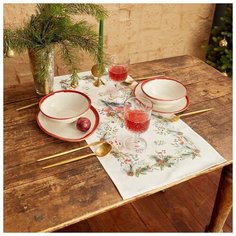 Этель Дорожка на стол Этель Сhristmas bells 30х70 +/- 5 см, 100% хл, саржа 190 гр/м2