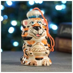 Хорошие сувениры Колокольчик "Тигр повар" 11см