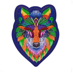 Пазл фигурный «Волк Лесная мастерская