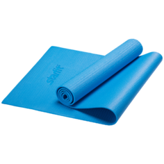 Коврик для йоги Starfit FM-101, 173х61х0.5 см синий однотонный