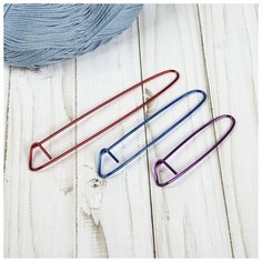 Арт Узор Набор вспомогательных булавок для вязания, 3 шт, 9/11,5/15 см, цвет микс