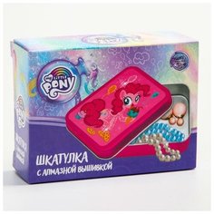 Hasbro Алмазная вышивка на шкатулке «Пинки Пай», My Little Pony, 8.5 х 11.5 см