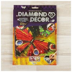 Danko Toys Набор для создания мозаики «Бабочки» DIAMOND DECOR, планшетка без рамки