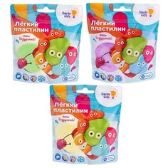 Пластилин Лёгкий (очень воздушный) 50 г (3 упаковки) Genio Kids