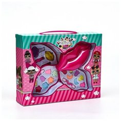 Набор косметики для девочки "Поцелуй", 3 слоя Сима ленд