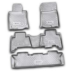 Коврики в салон TOYOTA Land Cruiser Prado 12/2009-2013, 5 шт., 7 мест (полиуретан) Element