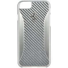 Чехол Ferrari для iPhone 7/8 GT Experience Hard Carbon- Aluminium Silver