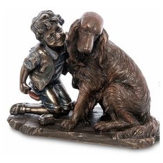 Статуэтка Мальчик с собакой WS-989 113-906312 Veronese