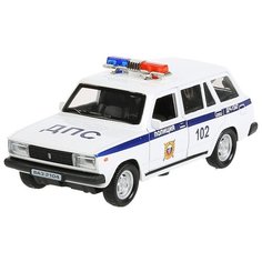 Машинка ТЕХНОПАРК ВАЗ-2104 Жигули Полиция (2104-12SLPOL), 12 см, белый