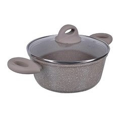 Кастрюля литая алюм. 2,6л 20см с. кр мрамор/крошка MayerBoch 25081 KSMB-25081