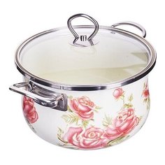 Кастрюля Эмаль 3,7 л 20см с крышкой MayerBoch 28846 KSMB-28846