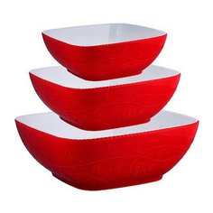 Набор салатниц керамика 3 пр Loraine 29572 KSMB-29572