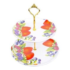 Конфетница 2х ярусная Loraine 28907 KSMB-28907
